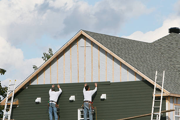 Professional Emergency Siding Repair technician working in Grafton, OH